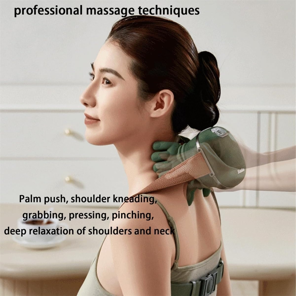Smart Finger Pressure Neck Massager – Electric Deep Kneading Heated Back & Shoulder Massager - Image 3