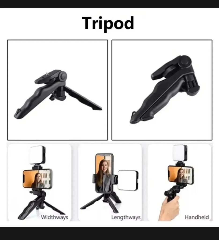 Tiktok Vlogger Kit | Microphone, LED Fill Light, Mini Tripod & Mobile Holder with Remote - Image 6